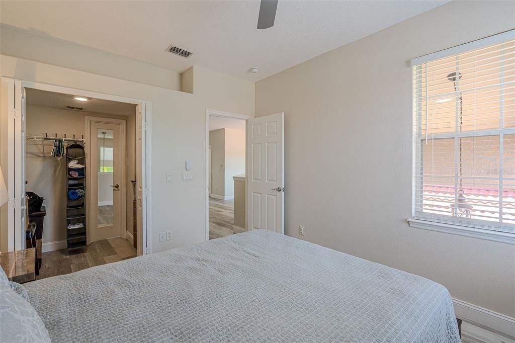 2nd Floor - Bedroom 3 showing the large walk in closet that also has a door that leads to the loft