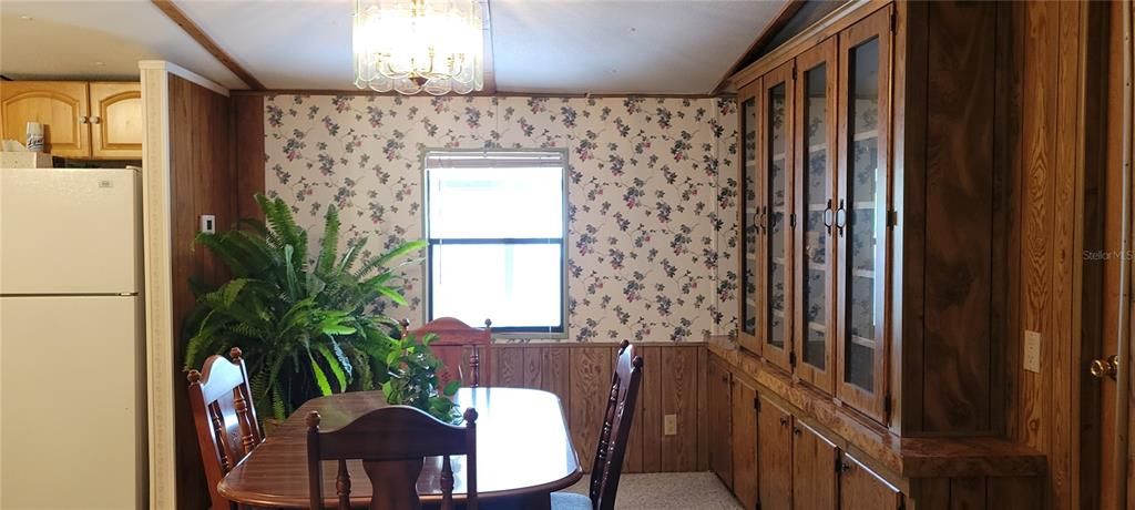 dining room with built in hutch to display your favorite dishes