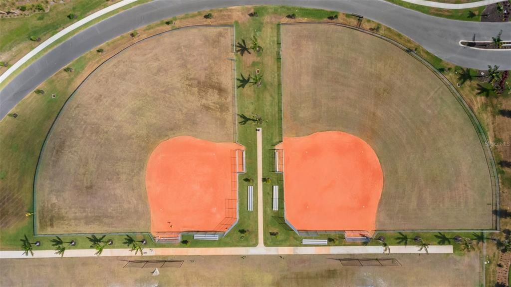 Baseball Fields located in turner park, walking distance from home