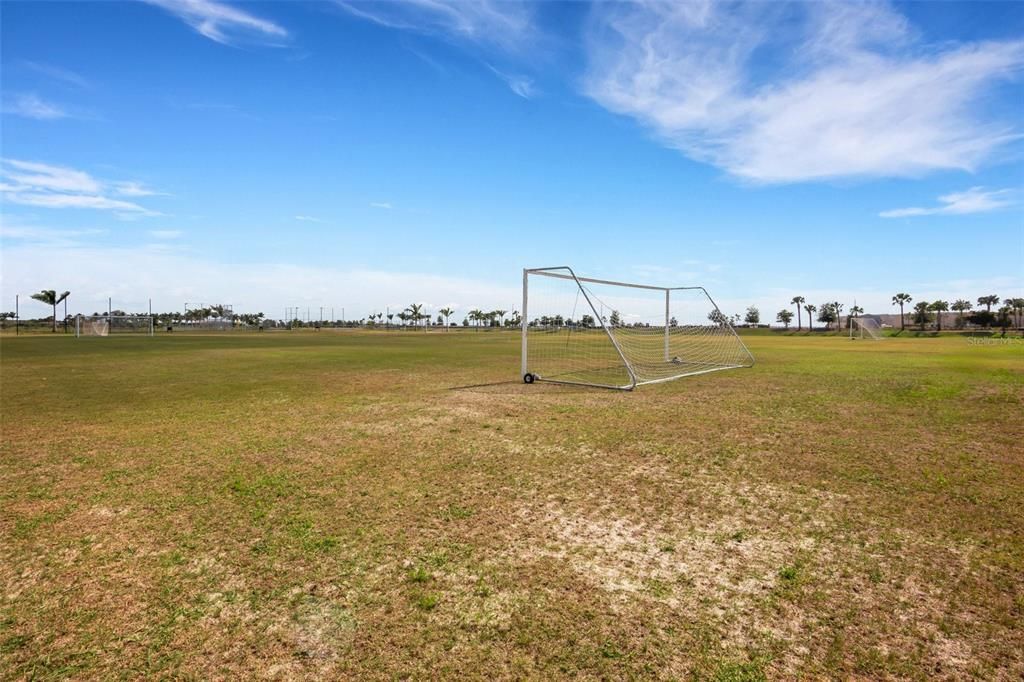 Soccer Fields located in turner park, walking distance from home