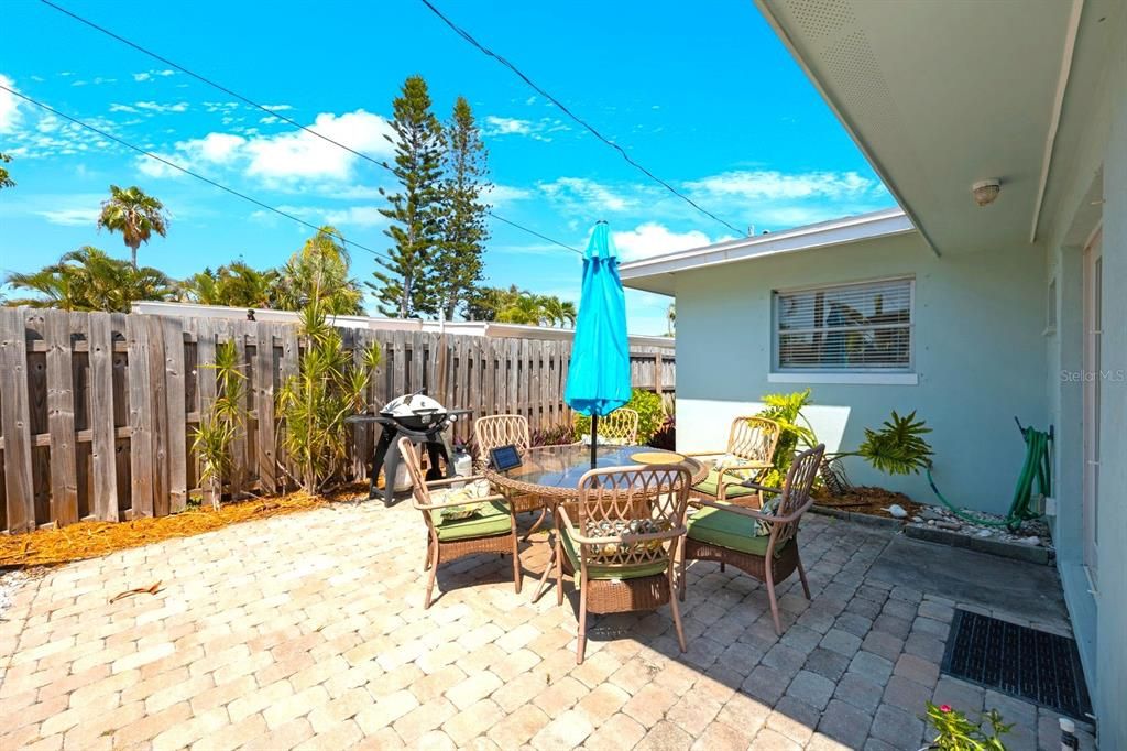 Acces Private Patio from Sliders in Bonus Room