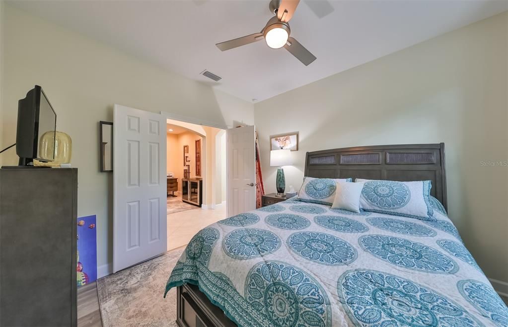 With french doors for privacy, this room is very comfortable and ready for guests!