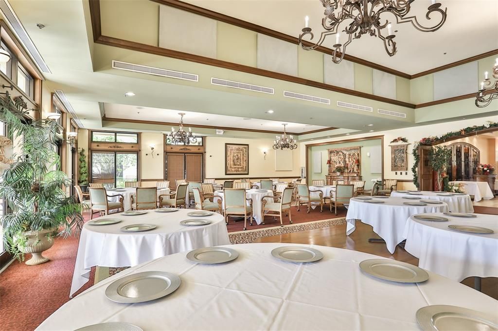 The Bacchus dining room of the Renaissance Golf and Country Club.