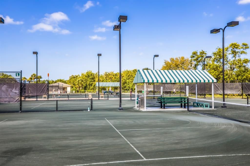 Tennis courts at The Racquet Club