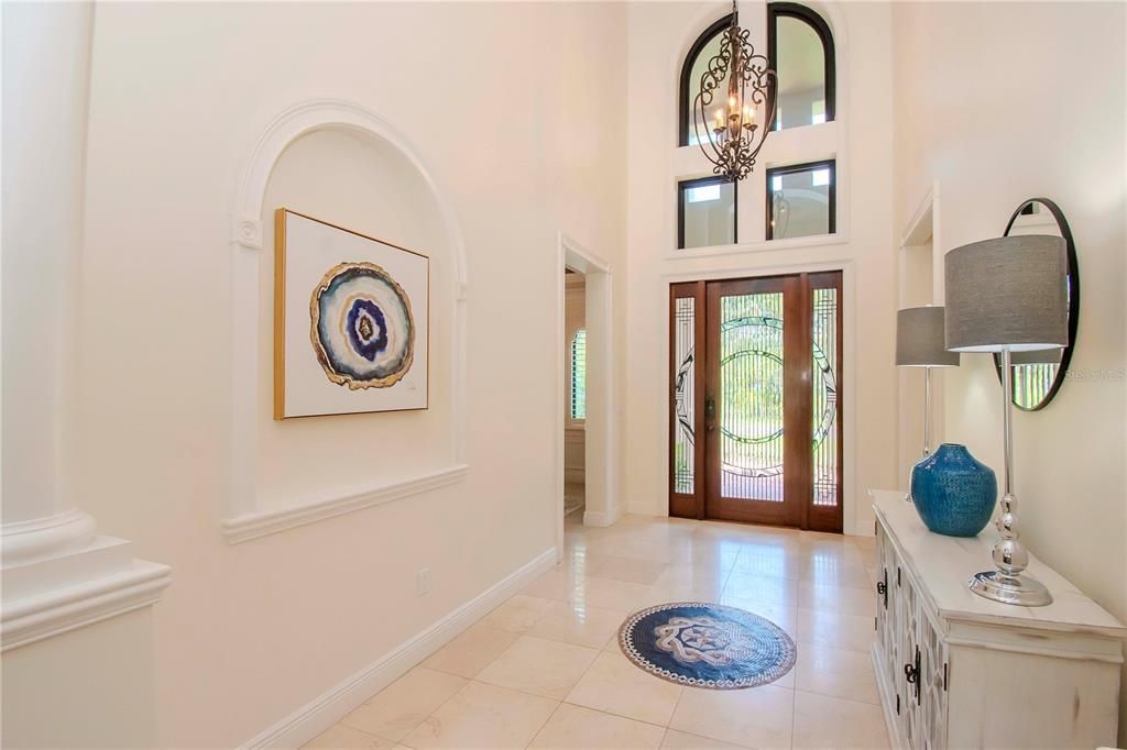 Foyer with view into Great room