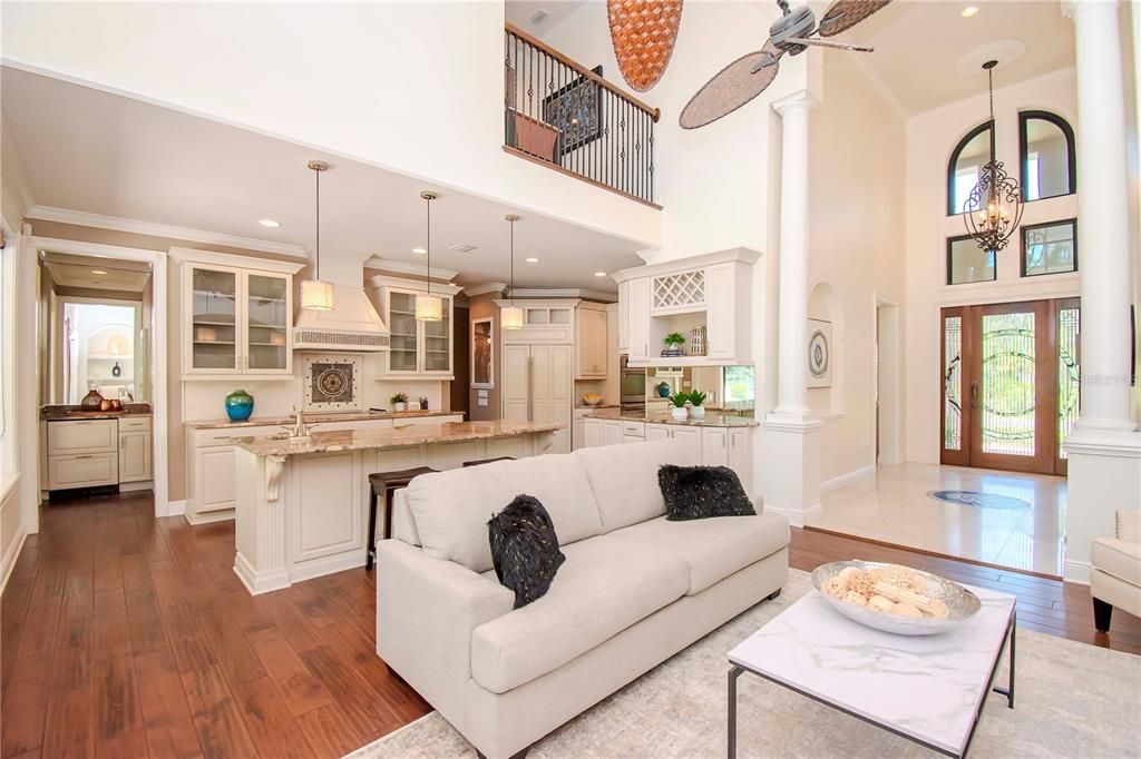 Kitchen with view to livingroom