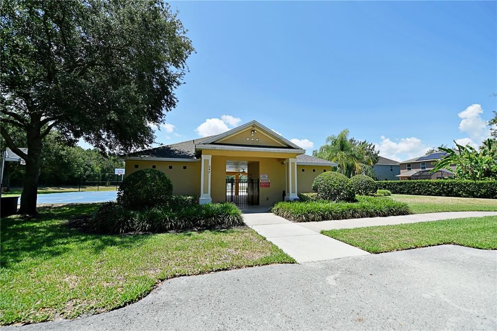 Community Pool Entrance