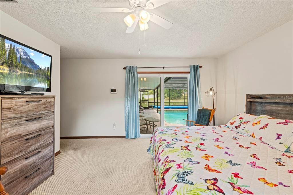 Master Bedroom with Pool & Lanai Access