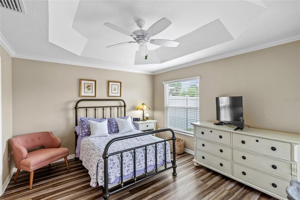 Primary bedroom Tray ceiling