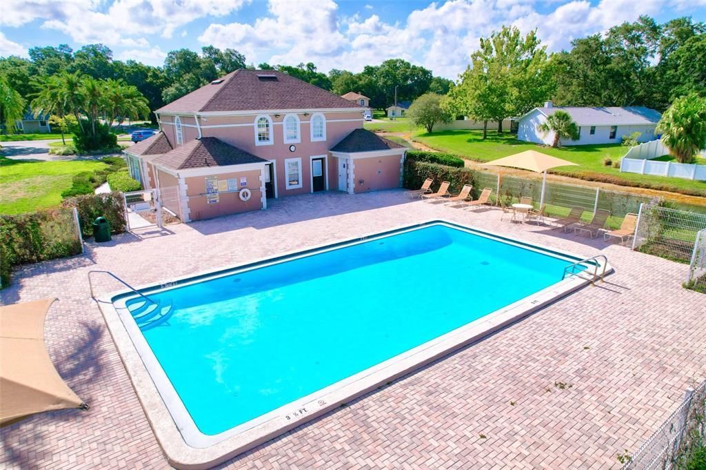 Pool and clubhouse in Ashley Oaks are only 1/2 block away