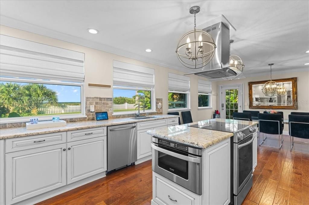 Kitchen view from refrigerator