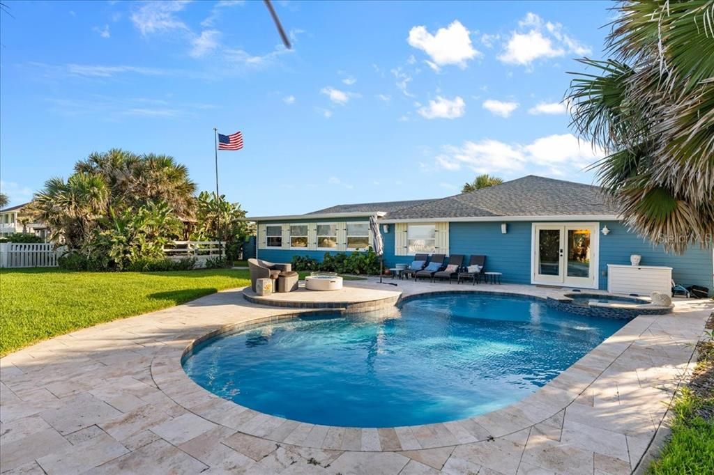 Pool and House facing east