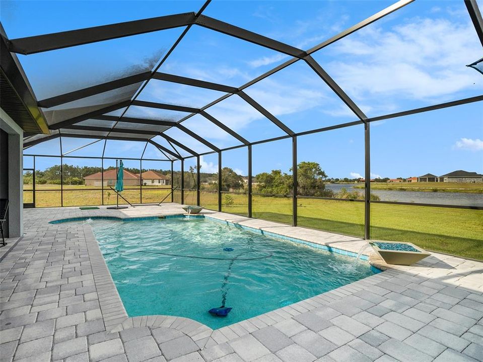 Side to side pool enclosure