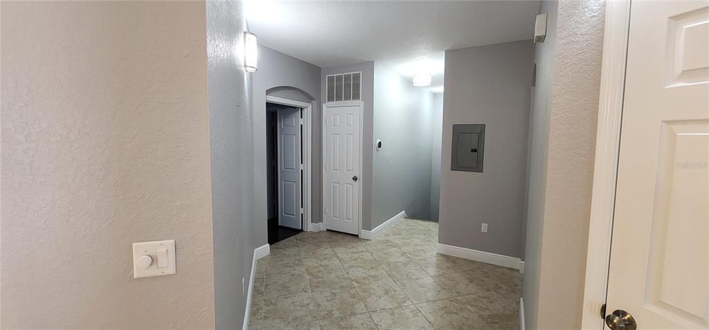 Hallway with Laundry Closet