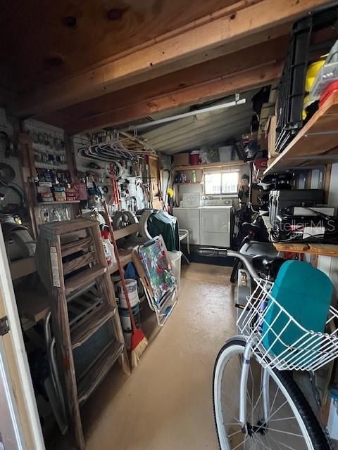 outdoor laundry room shed
