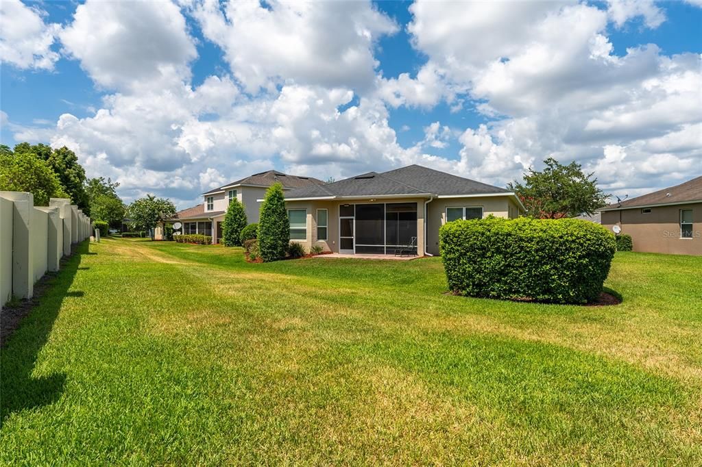 Large backyard with room for pool