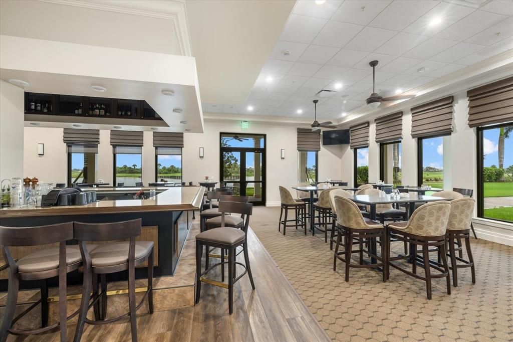 Indoor Dining at the Clubhouse