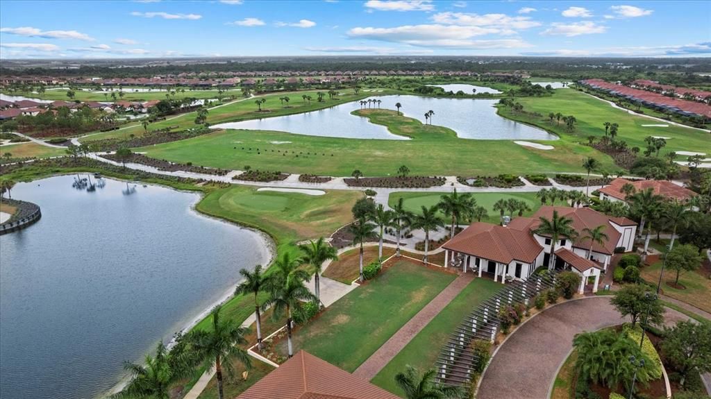 Aerial View of the Clubhouse Golf Shop