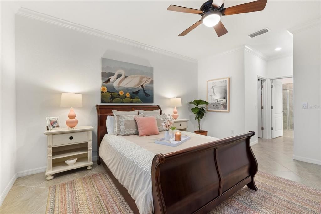 Primary Bedroom with 2 Walk-In Custom Closets