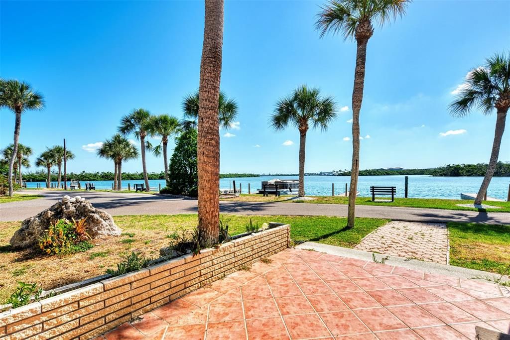 View from the front door out to Lemon Bay.