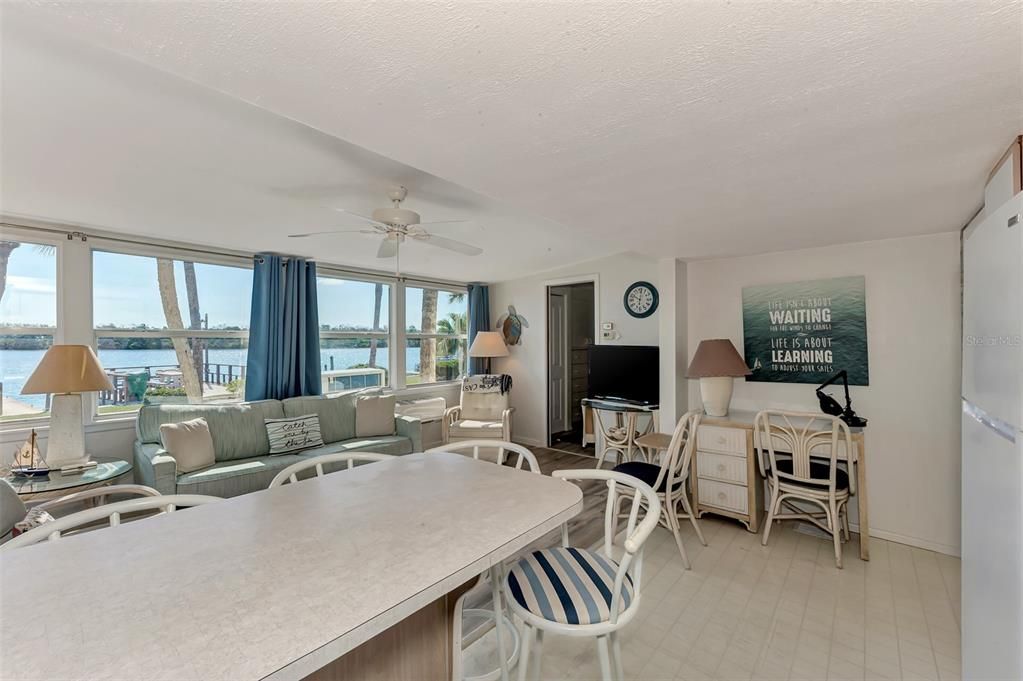 Standing in the kitchen, photo taken where you can look out over Lemon Bay.