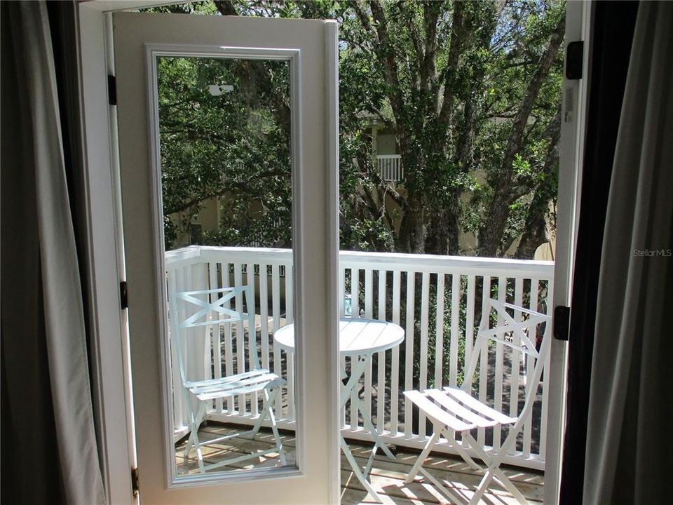 French doors to front balcony