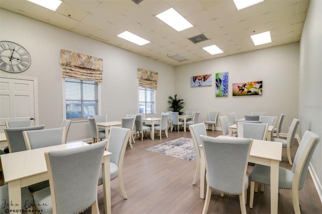 The main clubhouse table game room.