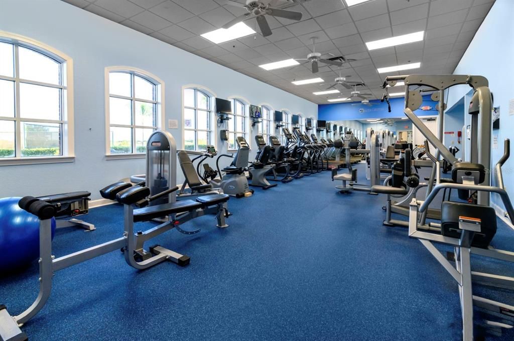 The Health and Fitness Center's racquetball court.