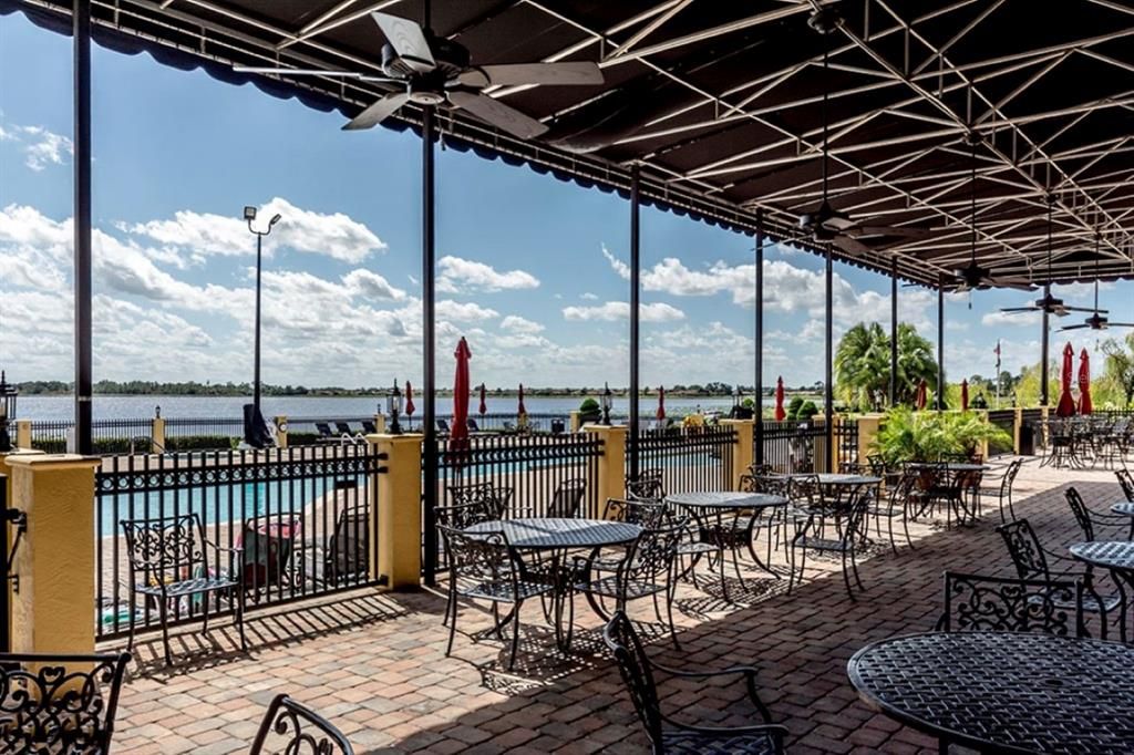 The main clubhouse movie theater has stadium seating and surround sound. Movies are free for residents.