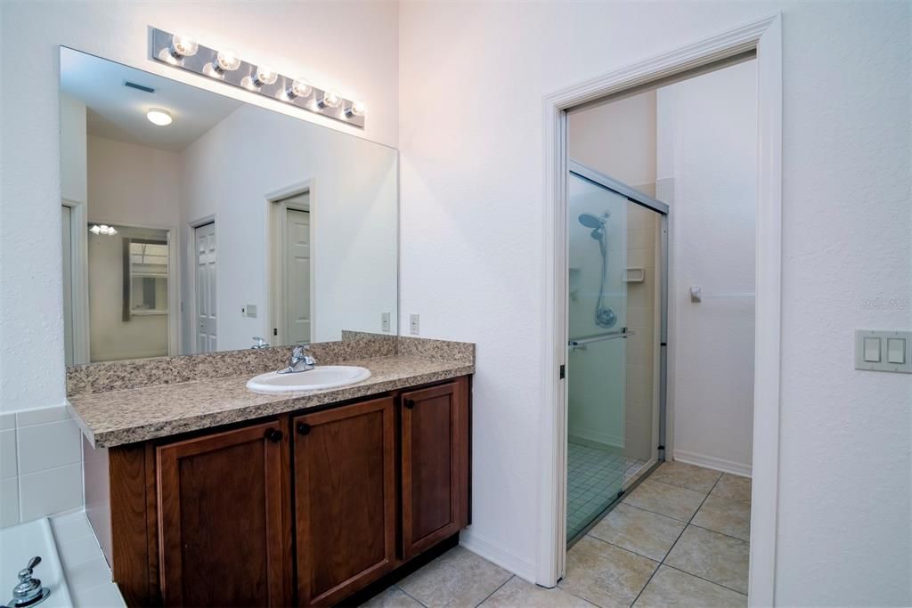 A pocket door can be used to give privacy to the shower and stool area.