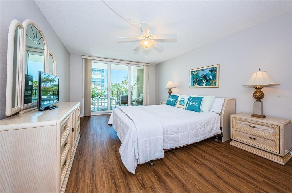 Spacious Master Suite Features Gulf Views & Terrace Access