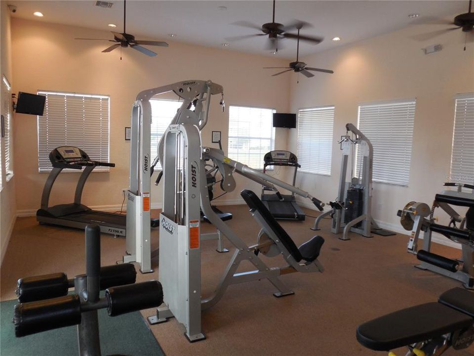 nicely appointed fitness center