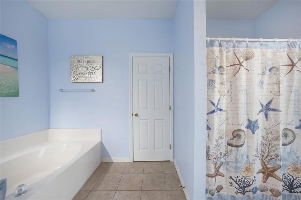 Tub and shower in Primary Bath