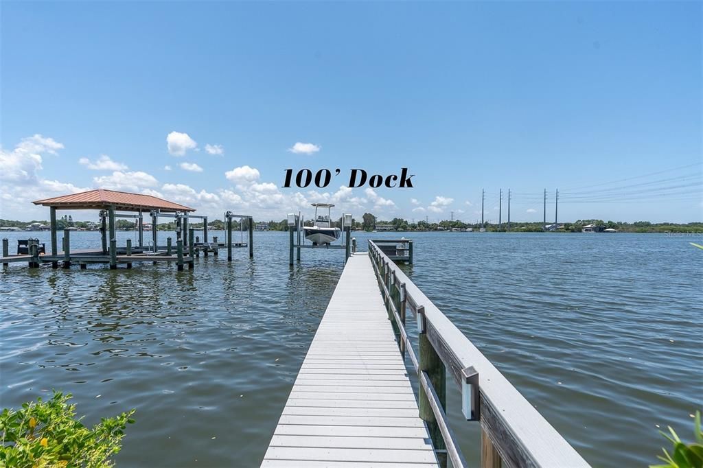 100 Ft Dock with a Lift