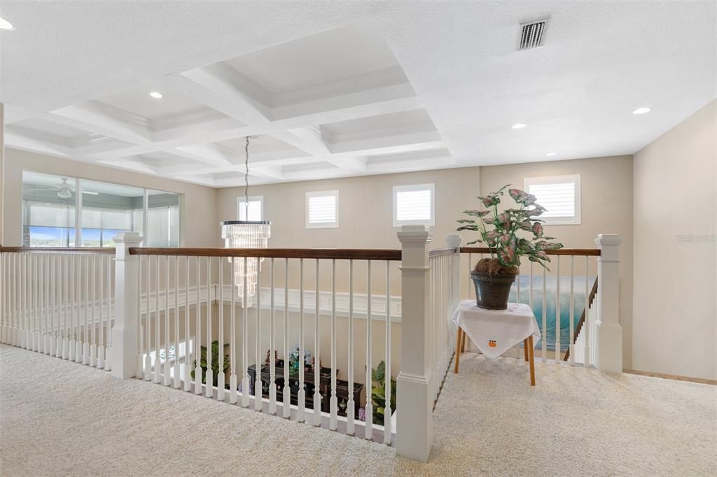 Conffin Ceiling above the Family Room