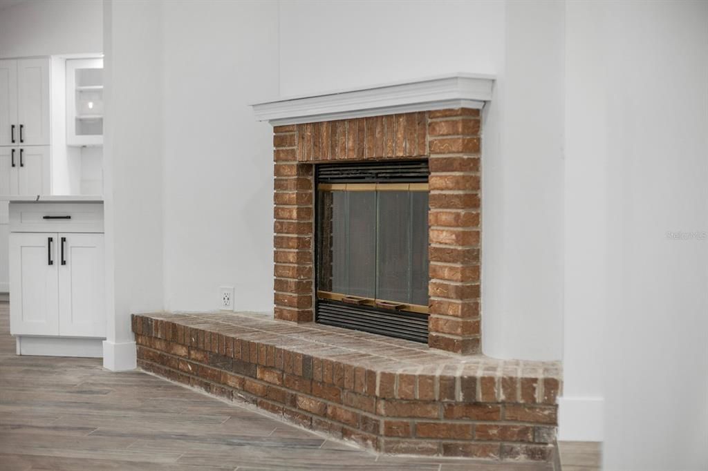 Wood burning Fireplace