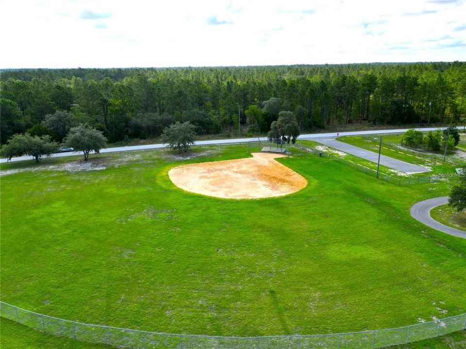 community ball field on Sea Cliff