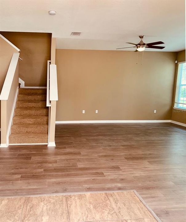 Living room to stairs view