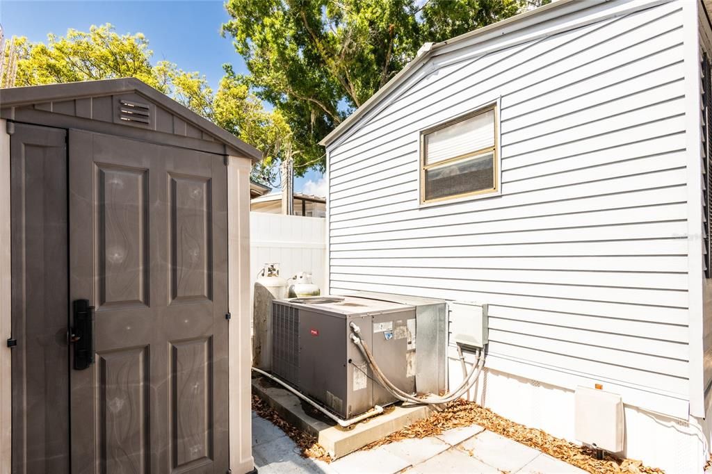 An extra storage shed.