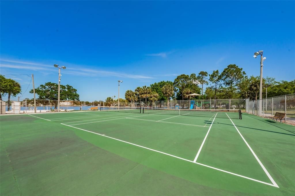 Lighted Tennis Courts