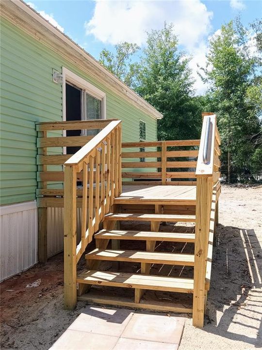 Back porch deck