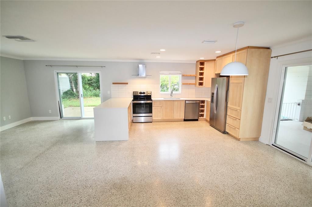 Living Room/Kitchen/Dining Combo