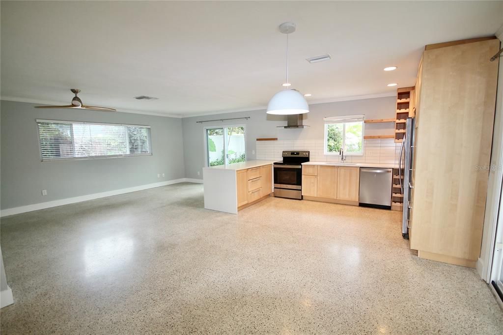 Living Room/Kitchen/Dining Combo