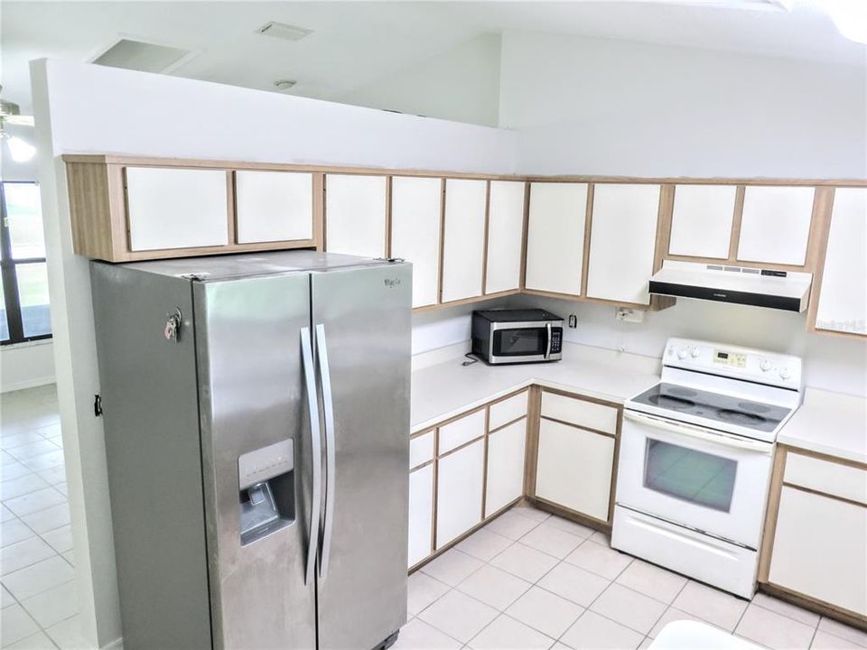 Nice Refrigerator, tile floor