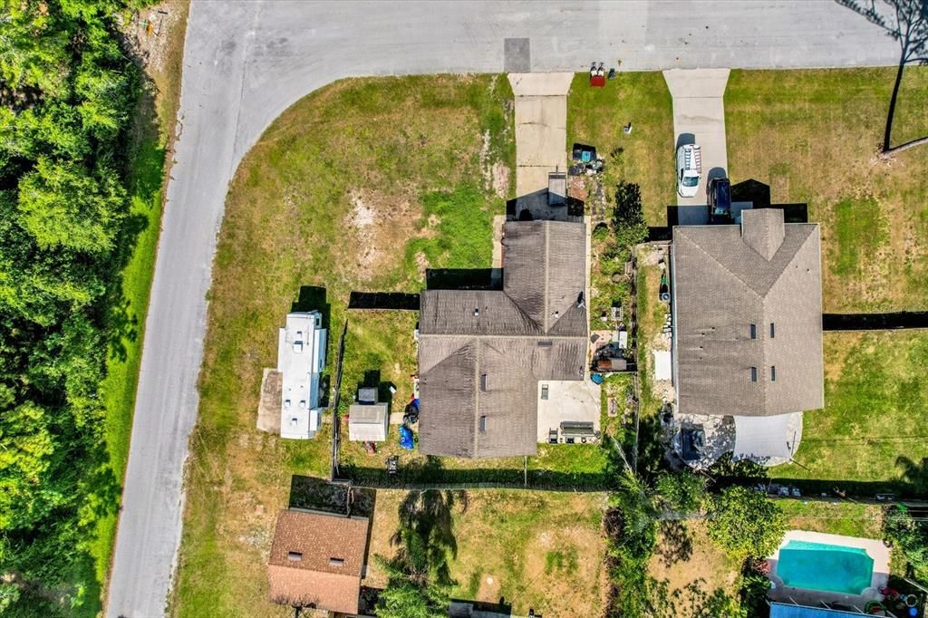 Corner Lot Aerial View