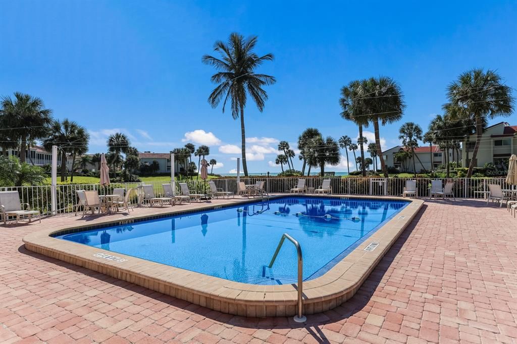 Take a dip in the pool and still see the beach views!