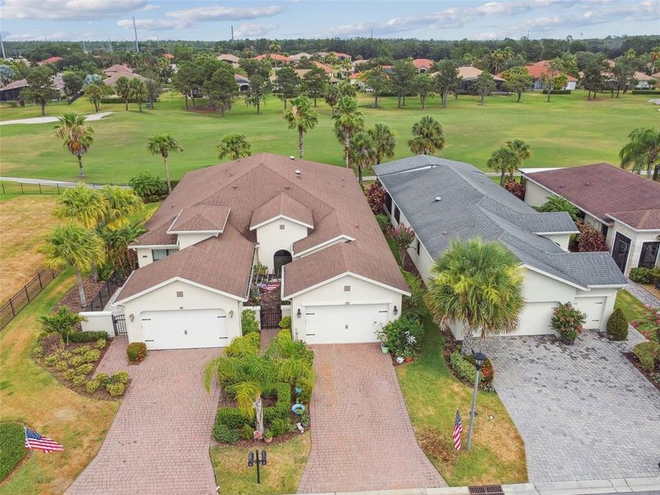 Golf Course View and a short stroll to the Village Center. Quiet dead end street!