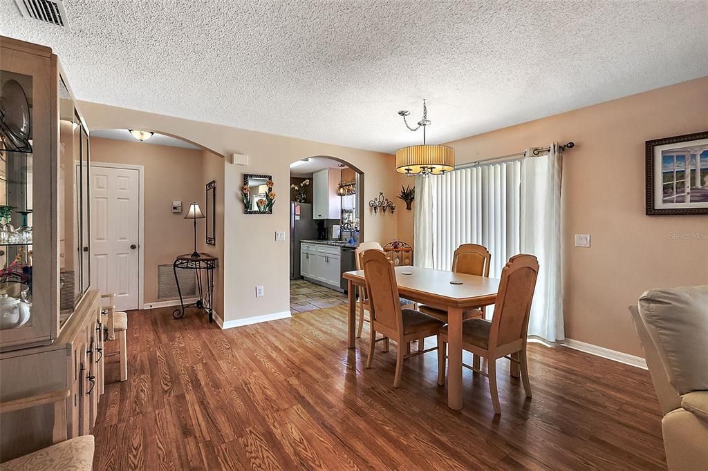 VIEW OF DINING ROOM FROM LIVING ROOM