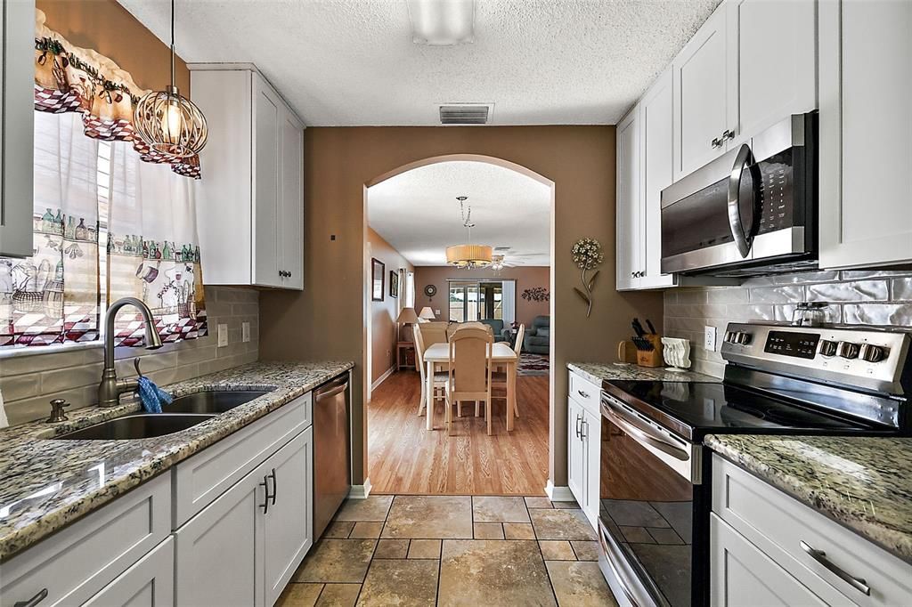 KITCHEN VIEW FROM GARAGE ENTRANCE