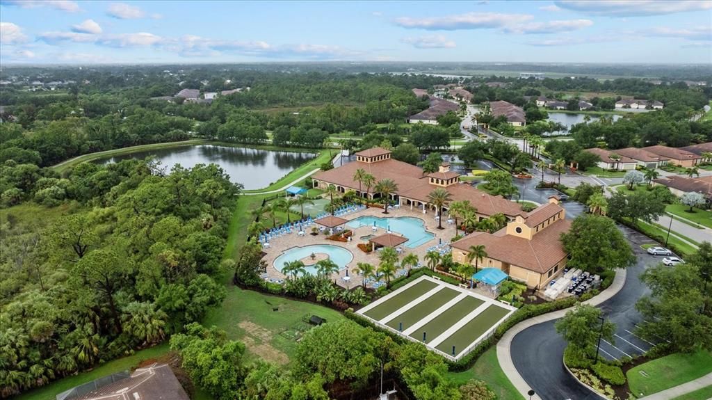 Aerial View of the Clubhouse